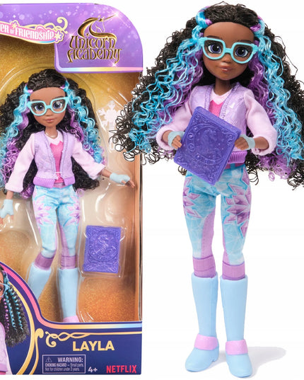 Unicorn Academy rinkinys: Layla lėlė ir aksesuarai, 24 cm