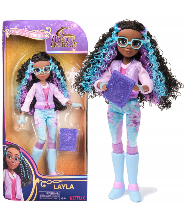 Unicorn Academy rinkinys: Layla lėlė ir aksesuarai, 24 cm