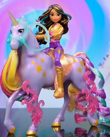 Unicorn Academy lėlės Sophia ir Wildstar vienaragio rinkinys su priedais