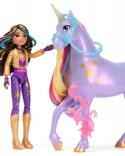 Unicorn Academy lėlės Sophia ir Wildstar vienaragio rinkinys su priedais