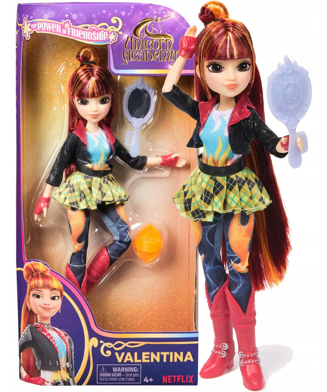 „Unicorn Academy“ Valentina lėlė su aksesuarais, 24 cm