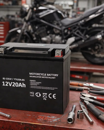 Motociklo akumuliatorius 12V 20Ah techninės priežiūros nereikalaujantis motoroleriui keturračiui motociklui ATV