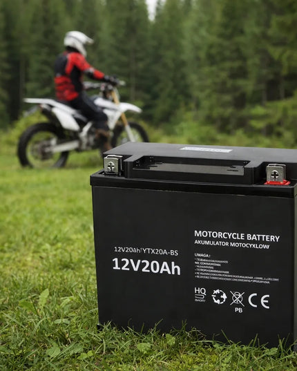 Motociklo akumuliatorius 12V 20Ah techninės priežiūros nereikalaujantis motoroleriui keturračiui motociklui ATV