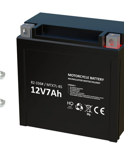 XTREME motociklo akumuliatorius 12V 7Ah be priežiūros keturračiui motoroleriui motociklui ATV
