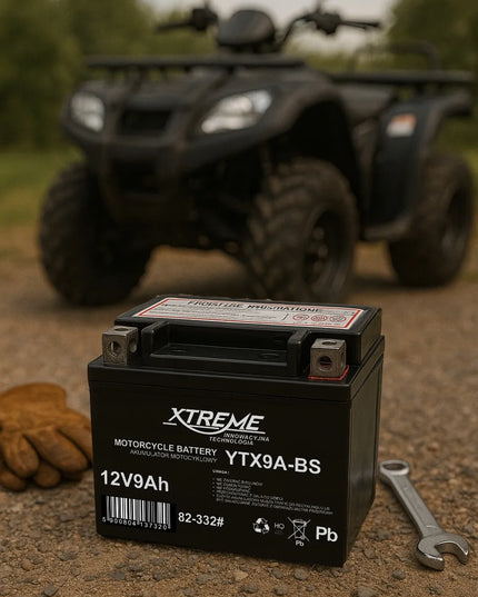 Motociklo akumuliatorius Blow 12V 9Ah, be priežiūros, skirtas motociklams ir motoroleriams