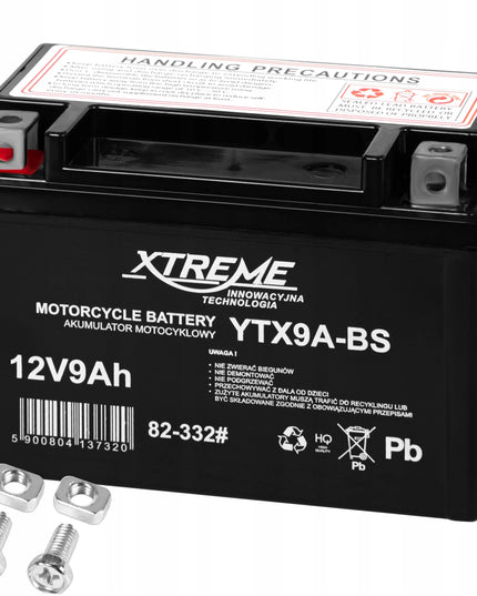 Motociklo akumuliatorius Blow 12V 9Ah, be priežiūros, skirtas motociklams ir motoroleriams