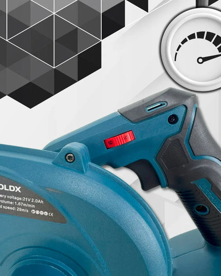 Akumuliatorinis sodo pūstuvas lapams ir sniegui, suderinamas su Bosch baterijomis