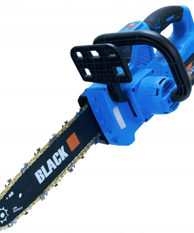 Akumuliatorinis grandininis pjūklas medienai 2 x 21V 4 Ah 30cm 12" BLACK