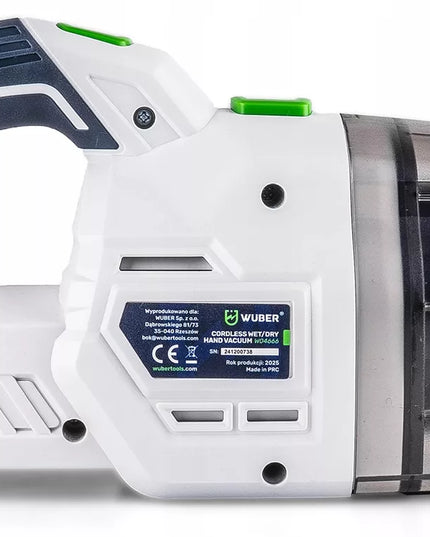 Belaidis rankinis ir vertikalus dulkių siurblys 2-in-1 Wuber W04666