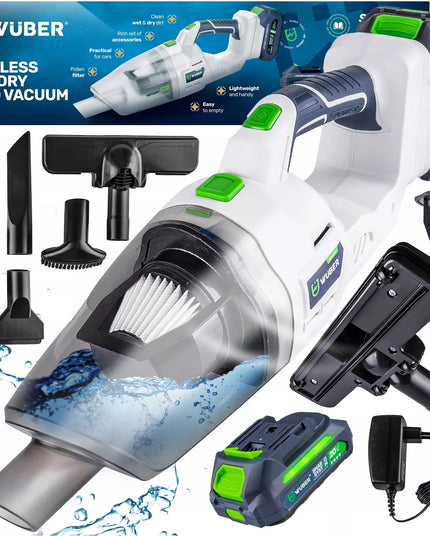 Belaidis rankinis ir vertikalus dulkių siurblys 2-in-1 Wuber W04666