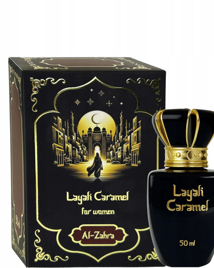 AL-ZAHRA Layali Caramel moteriški arabiški rytietiški kvepalai, 50 ml