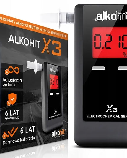 Elektrocheminis alkotesteris Alkohit X3 tikslus