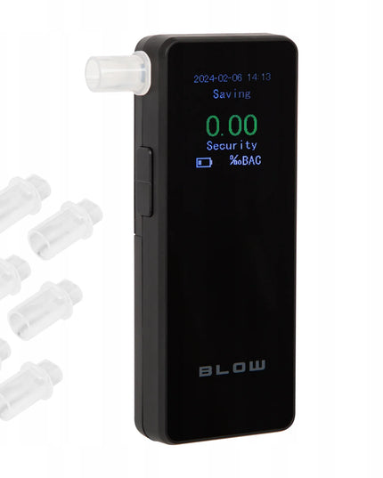 Profesionalus elektrocheminis alkoholio matuoklis BLOW + 10 antgalių
