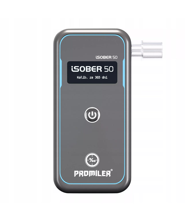 Elektrocheminis alkotesteris PROMILER iSOBER 50 + kandikliai, OLED ekranas