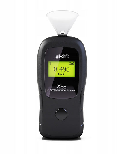 Elektrocheminis alkotesteris Alkohit X50 su 10 kandiklių