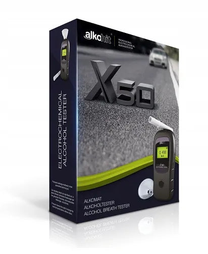 Elektrocheminis alkotesteris Alkohit X50 su 10 kandiklių