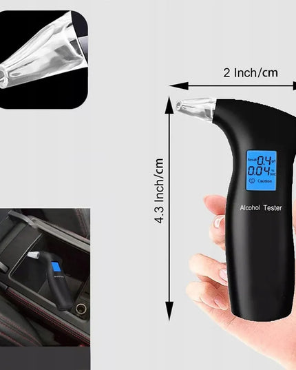Profesionalus elektroninis LCD alkotesteris su 12 kandiklių, modelis A569A6