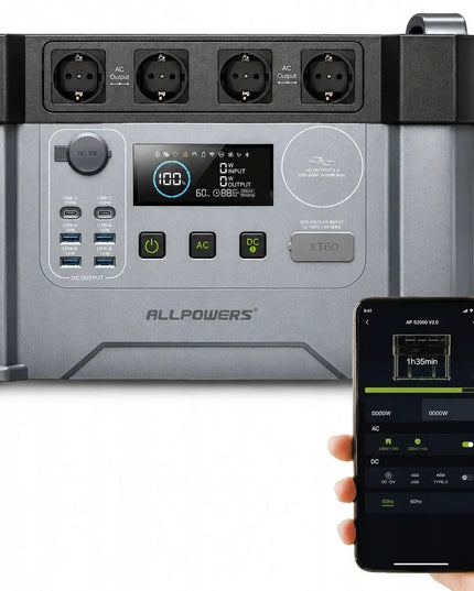 ALLPOWERS S2000 Pro 2400 W nešiojama energijos stotelė, akumuliatorius, atsarginis maitinimas