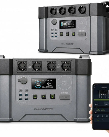 ALLPOWERS S2000 Pro 2400 W nešiojama energijos stotelė, akumuliatorius, atsarginis maitinimas