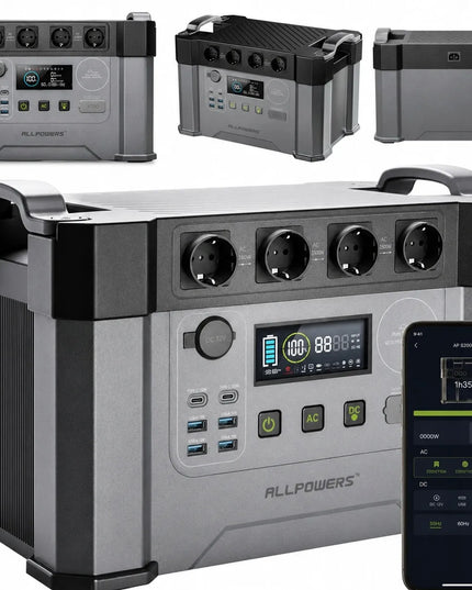 ALLPOWERS S2000 Pro 2400 W nešiojama energijos stotelė, akumuliatorius, atsarginis maitinimas