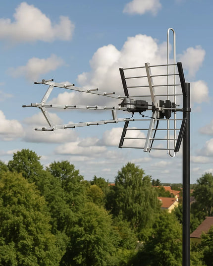 Kryptinė antžeminės televizijos antena COMBO DVB-T2 LTE FULL HD ULTRA HD 4K