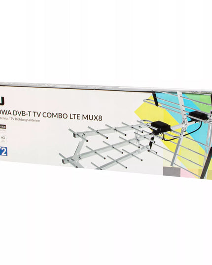 Kryptinė antžeminės televizijos antena COMBO DVB-T2 LTE FULL HD ULTRA HD 4K