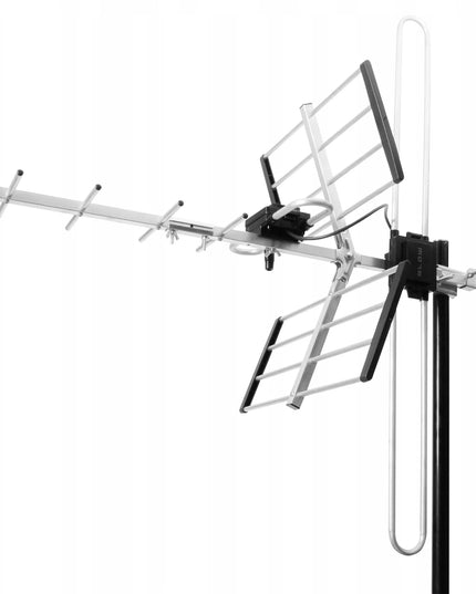 Lauko kryptinė antžeminės TV antena COMBO MUX8 DVB-T2 4K ULTRA HD LTE
