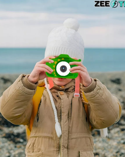 Skaitmeninis fotoaparatas vaikams, 40 MP, žaislinė kamera, žaidimai + 32 GB kortelė