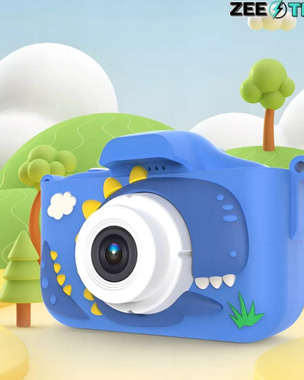Skaitmeninis fotoaparatas vaikams, 40 MP, žaislinė kamera, žaidimai + 32 GB kortelė