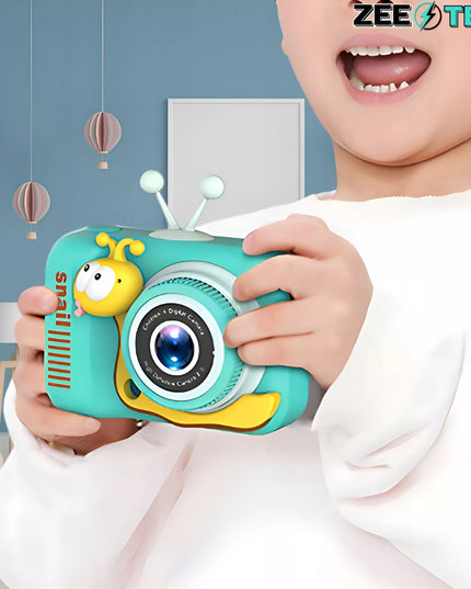 Skaitmeninis fotoaparatas vaikams, 40 MP, žaislinė kamera, žaidimai + 32 GB kortelė