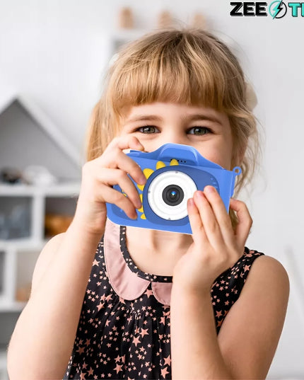 Skaitmeninis fotoaparatas vaikams, 40 MP, žaislinė kamera, žaidimai + 32 GB kortelė