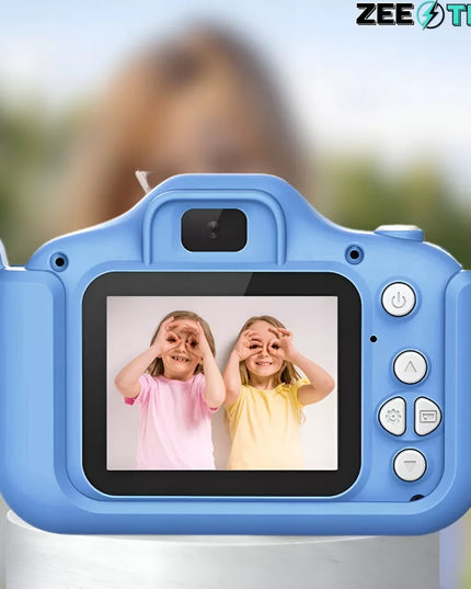 Skaitmeninis fotoaparatas vaikams, 40 MP, žaislinė kamera, žaidimai + 32 GB kortelė