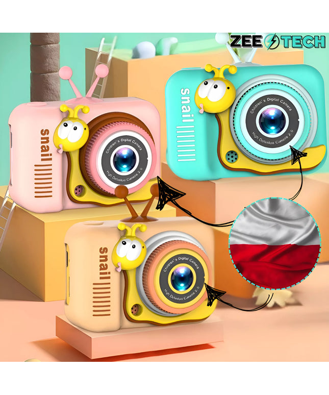 ZeeTech vaikiškas skaitmeninis fotoaparatas 40Mpx su žaidimais ir 32GB atminties kortele