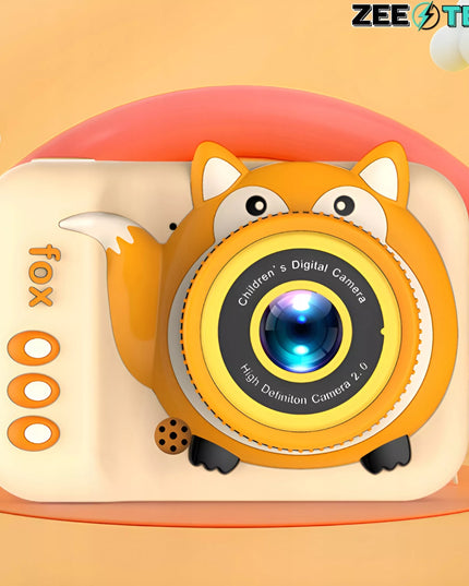 Skaitmeninis fotoaparatas vaikams, 40 MP, žaislinė kamera, žaidimai + 32 GB kortelė