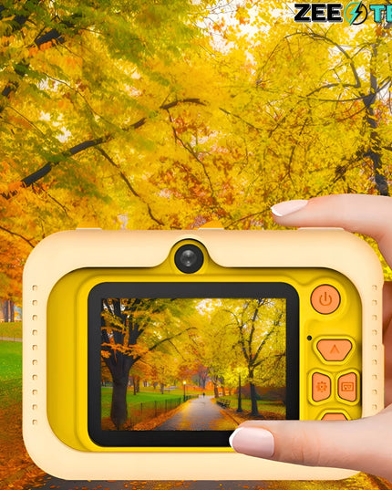 Skaitmeninis fotoaparatas vaikams, 40 MP, žaislinė kamera, žaidimai + 32 GB kortelė