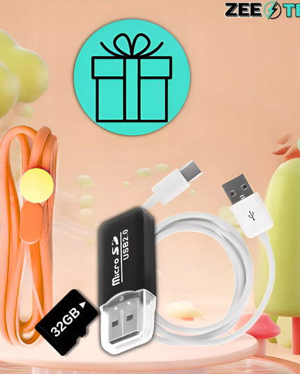 Skaitmeninis fotoaparatas vaikams, 40 MP, žaislinė kamera, žaidimai + 32 GB kortelė