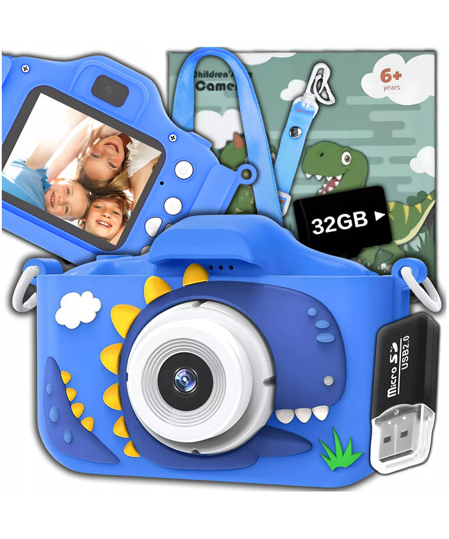 Skaitmeninis fotoaparatas vaikams ZeeTech 40 Mpx su kamera, žaidimais ir 32 GB atminties kortele