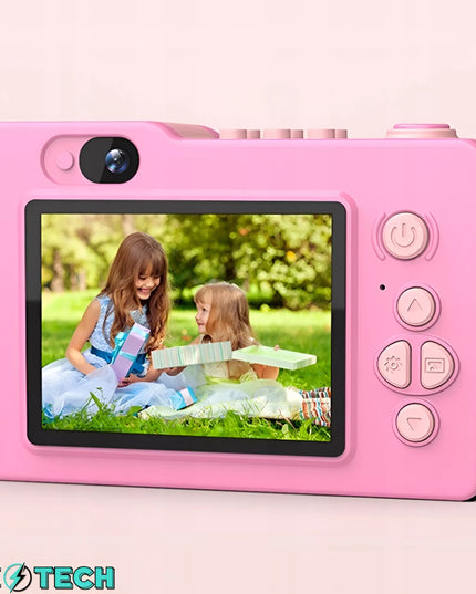 Skaitmeninis fotoaparatas vaikams, 40MP, asmenukių kamera, žaidimai + 32GB kortelė
