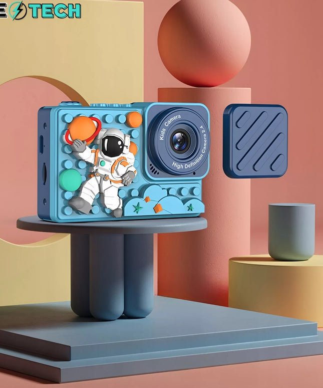 Skaitmeninis fotoaparatas vaikams ZeeTech 40 Mpx asmenukių kamera žaidimai+32GB kortelė