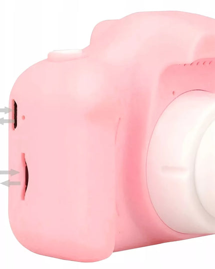 Skaitmeninis fotoaparatas vaikams, 40 MP, žaislinė kamera, žaidimai + 32 GB kortelė