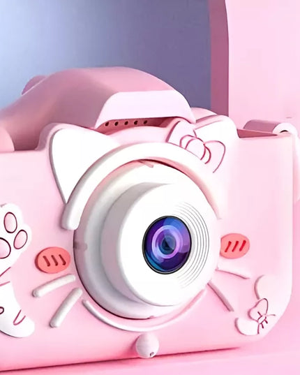 Skaitmeninis fotoaparatas vaikams, 40 MP, žaislinė kamera, žaidimai + 32 GB kortelė