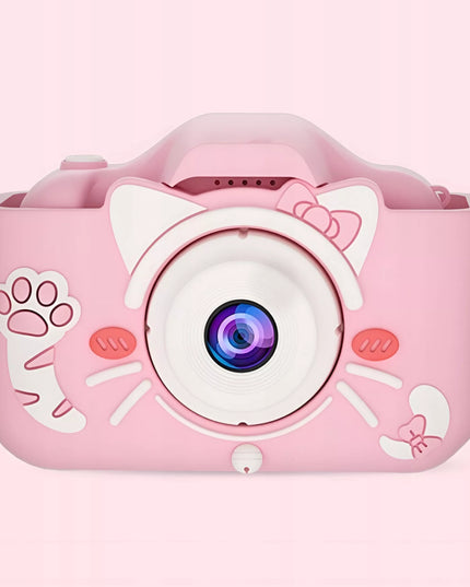 Skaitmeninis fotoaparatas vaikams, 40 MP, žaislinė kamera, žaidimai + 32 GB kortelė