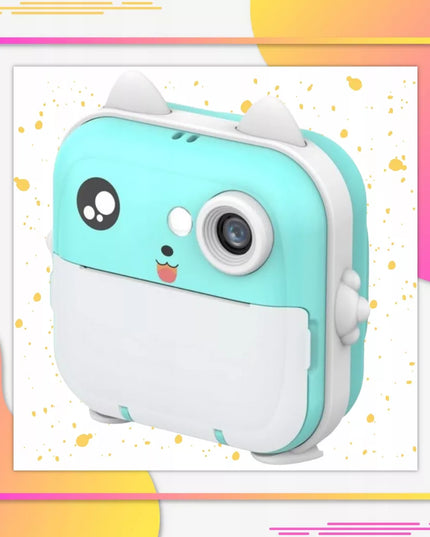 Skaitmeninis momentinis fotoaparatas vaikams DRUKUŚ Mini spausdintuvas + 3 ritinėliai