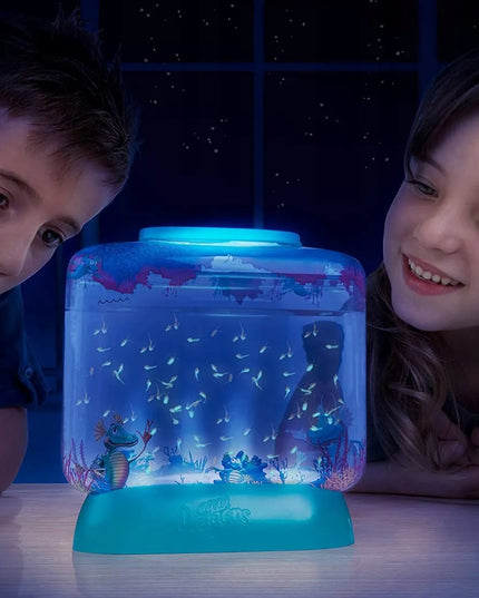 AQUA DRAGONS Povandeninis pasaulis Vandens drakonai su LED lempute edukacinis žaislas
