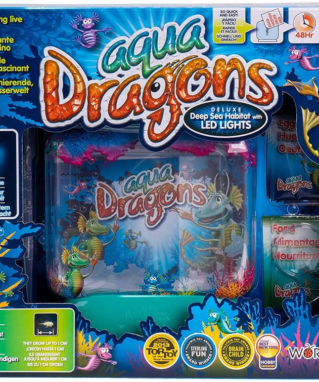 AQUA DRAGONS Povandeninis pasaulis Vandens drakonai su LED lempute edukacinis žaislas
