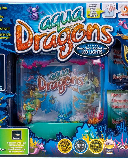 AQUA DRAGONS Povandeninis pasaulis Vandens drakonai su LED lempute edukacinis žaislas