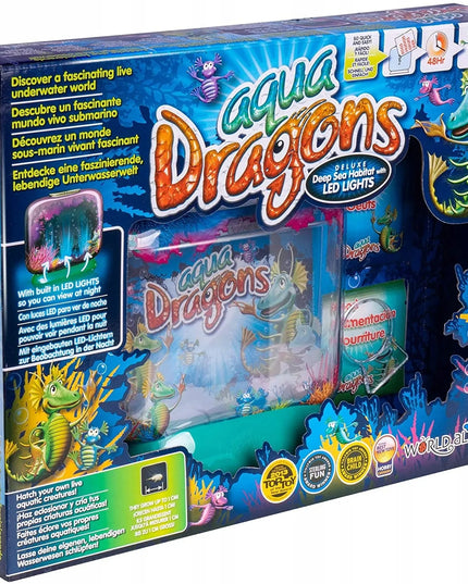 AQUA DRAGONS Povandeninis pasaulis Vandens drakonai su LED lempute edukacinis žaislas