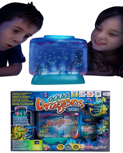 AQUA DRAGONS Povandeninis pasaulis Vandens drakonai su LED lempute edukacinis žaislas