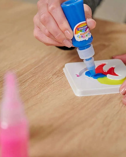 „Aqua Gelz“ didelis kūrybinis rinkinys: 6 spalvų geliai, kristalai ir 3D figūrėlės