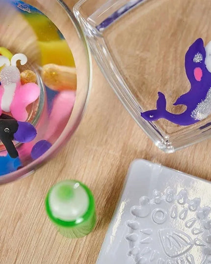 „Aqua Gelz“ didelis kūrybinis rinkinys: 6 spalvų geliai, kristalai ir 3D figūrėlės